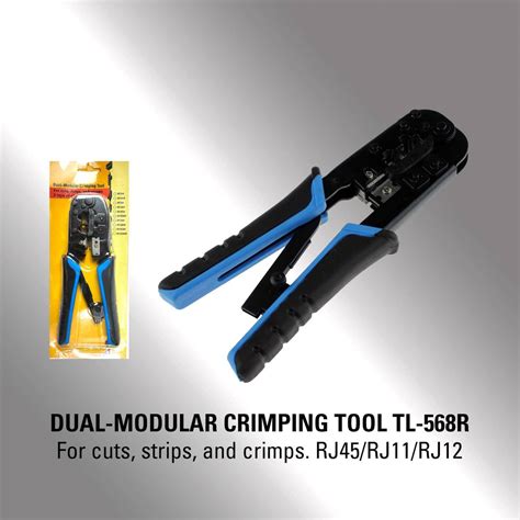 DUAL MODULAR TL-568R CRIMPING TOOL – Makotek Computer Sales Inc