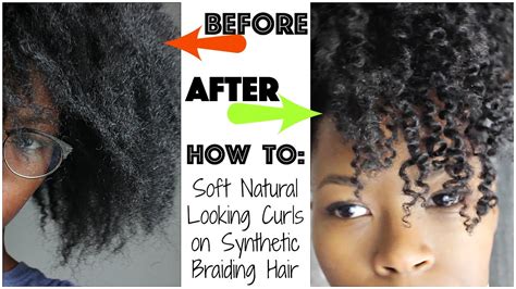 How To Kinky Curls On Crochet Braids With Marley Hair No Perm Rods