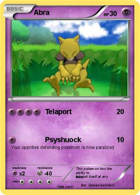 Pokémon Abra 228 228 - Telaport - My Pokemon Card