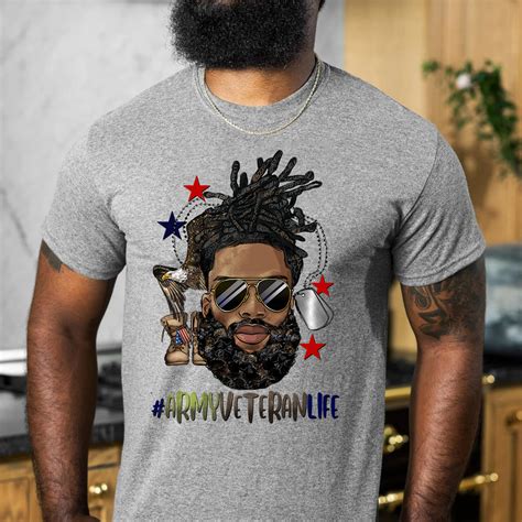 Armyveteranlife Black Man Locs Up Dtf Transfer Dtftransfers247