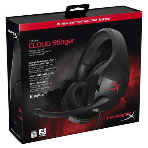 Headset Gamer P2 Hyperx Cloud Stinger Hx Hscsbk Hyperx Cx 1 Un Gamers Kalunga