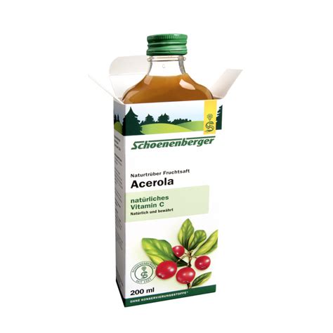 Schoenenberger Acerola Naturtr Ber Fruchtsaft Schoenenberger