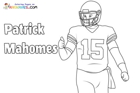 Patrick Mahomes Coloring Pages