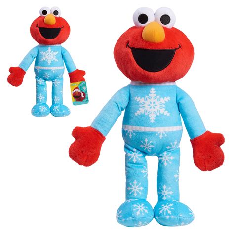 Sesame Street Holiday Large Plush Elmo, Officially Licensed Kids Toys ...