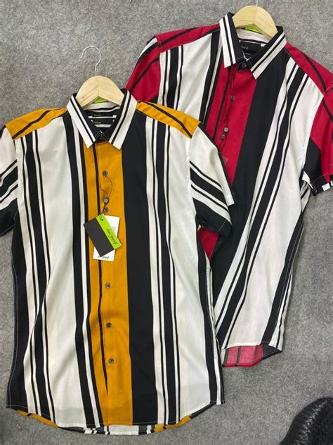 Cotton Stripes Snitch Original Lycra Striped Shirts Full Sleeves