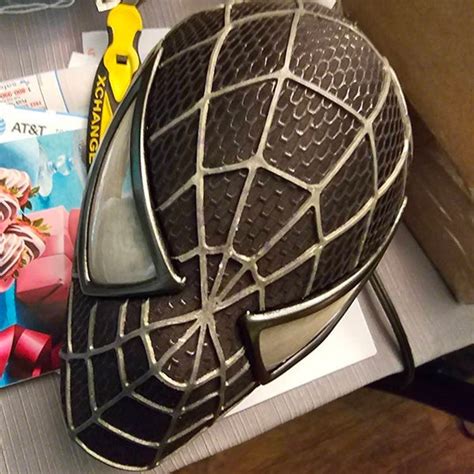 Customized Sam Raimi Spiderman Mask Cosplay Spiderman Mask Adult Mask Wearable Movie Prop Copy