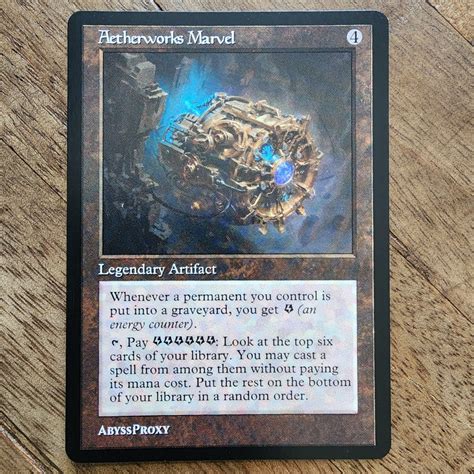 Aetherworks Marvel A Mtg Proxy Abyss Proxy Shop Enhance Your Commander And Edh Decks With