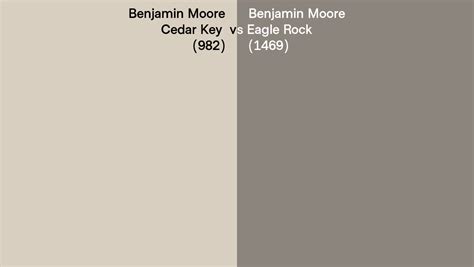 Benjamin Moore Cedar Key Vs Eagle Rock Side By Side Comparison