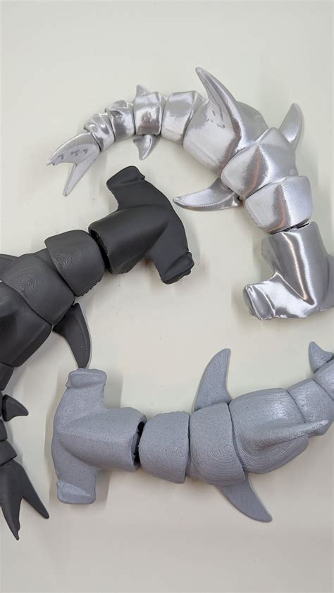 Hammerhead shark 3d printed articulated fidget toy water safe made with