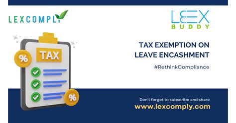 Tax Exemption On Leave Encashment Lexcomply Blog