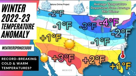 Winter 2022 2023 Temperature Anomaly Forecast Youtube