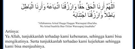 Doa Mohon Petunjuk Dan Pertolongan Allah Tunjukkan Yang Benar Itu