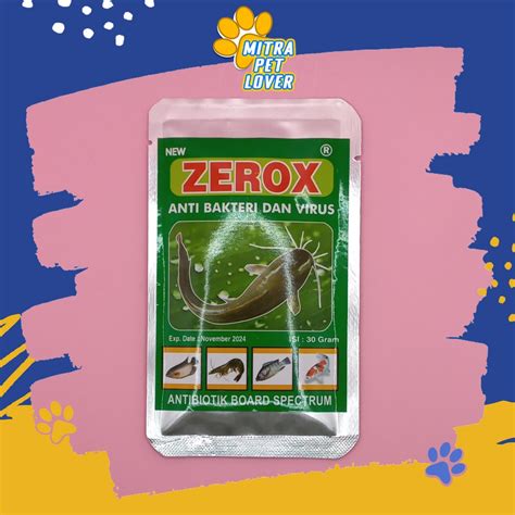 Jual Obat Anti Virus Bakteri Ikan New Zerox Gram Antibiotic