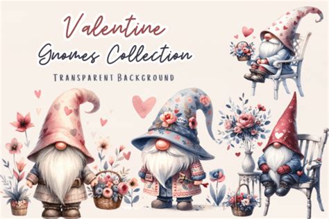 Valentine Gnomes Romantic Collection Graphic By Sasikharn · Creative Fabrica