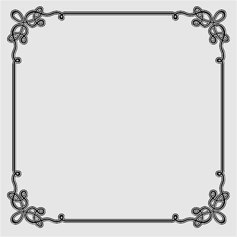 Wedding Border Black And White Clipart