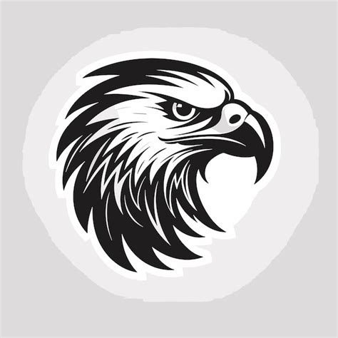 Premium Vector Simple Eagle Logo Design Black And White Logo Template