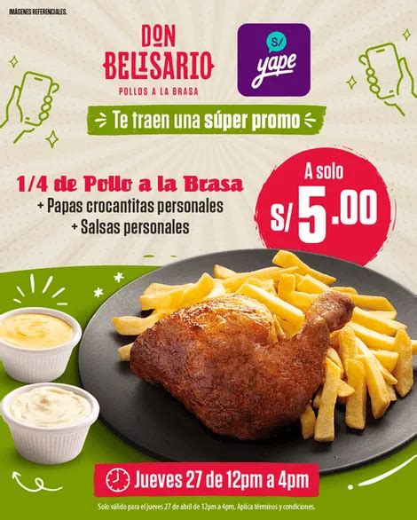 Pollo A La Brasa A 5 Soles Yape Y Don Belisario Lanzan Promo De