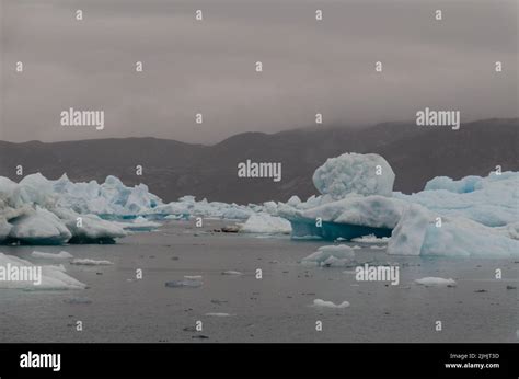 Icebergs in Nuuk Fjord Stock Photo - Alamy