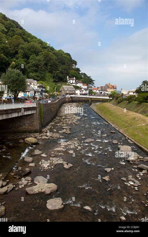 The East Lyn River At Lynmouth North Devon England Uk Stock Photo Alamy