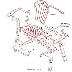 Adirondack Tall Chairs DWG Files For CNC Machines Etsy Tall Chairs