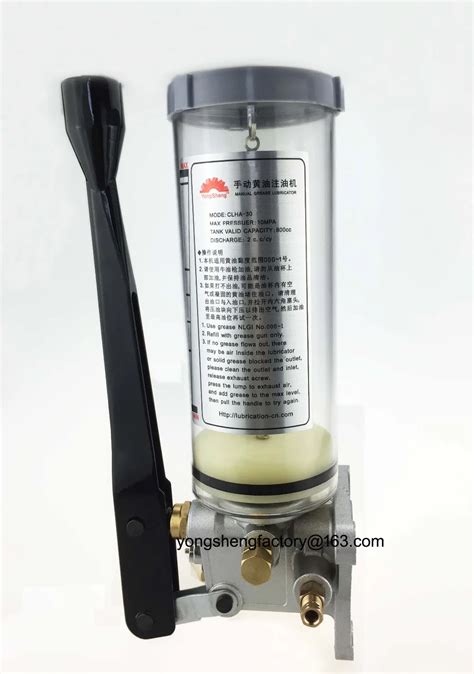 6mm Stainless Steel Outlet800cc Manual Lubrication Grease Pumphand