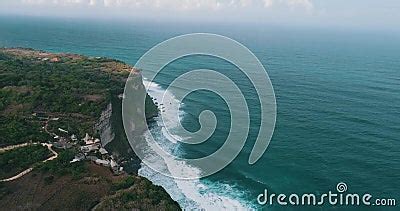 Aerial View Of Uluwatu Cliffs In Bali Stock Video Video Of Beach