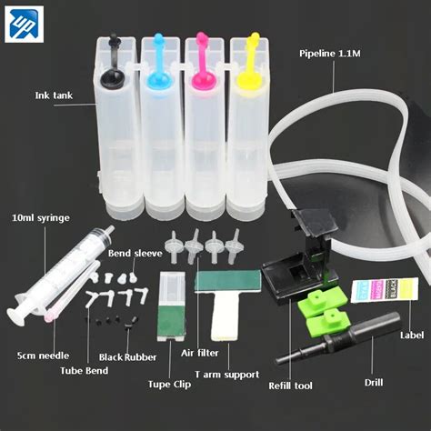 DIY CIS Kits 4colors CISS Ink Tank With Full Accessories For Canon