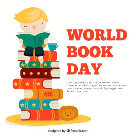 Free Vector World Book Day Background