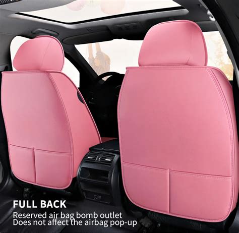 Four Seasons Luxury Pink Seat Cover Car Seat Cover Set Universal Leather Buy Car Seat Cover