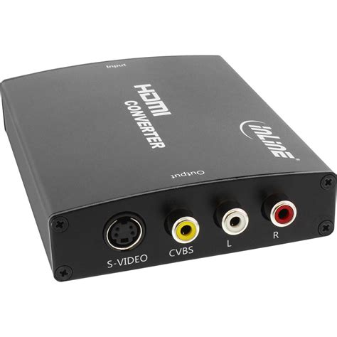 Inline Konverter Hdmi Zu Composite S Video Mit Audio Eingang Hdmi