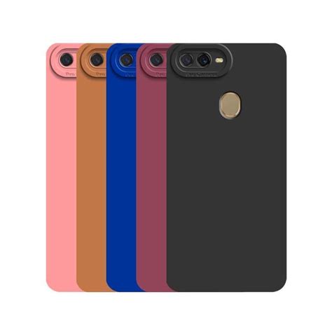 Candy Color Silicone Tpu Phone Case Oppo A5s A7 A12 F9 Pro Ax7 A3s A12e A16 A16s A17 A17k A16k