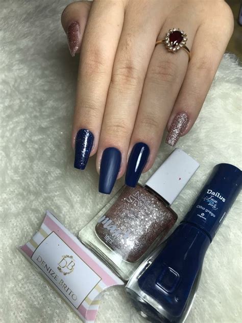 Unhas Bailarina Azul Dailus Olho Grego Unhas Azuis Unhas