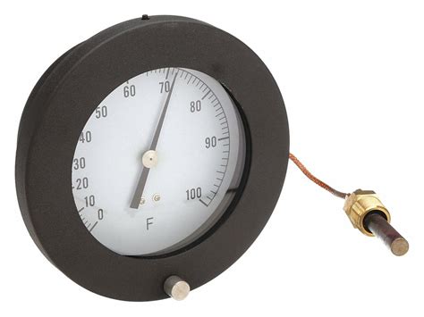 Analog Panel Mount Thermometer 12u644 12u644 Grainger