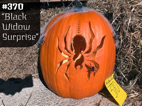 Black Widow Pumpkin Carving