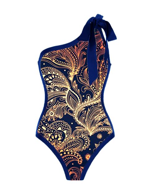 Art Print One Piece Swimsuit And Cover Up