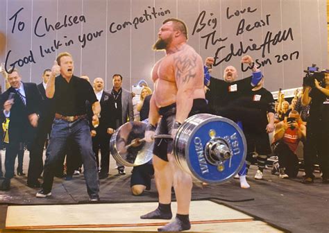 Eddie Hall World Record Deadlift - Eddie Hall & Arnold Schwarzenegger (Signed A4 Picture ...