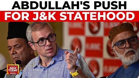 Omar Abdullah Urges For Restoration Of Jammu And Kashmirs Statehood