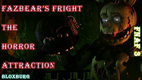 Bloxburg Fazbear S Fright The Horror Attraction FNaF 3 YouTube