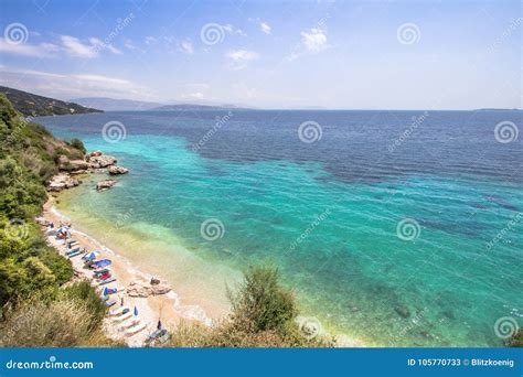 Barbati bay, Corfu, Greece stock image. Image of corfu - 105770733