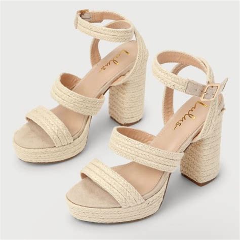 Lulus Nude High Heel Sandals Ankle Strap High Heels Sandals Heels High Heel Sandals