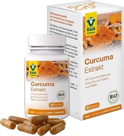 Raab Vitalfood Bio Curcuma Extrakt Kapseln 90 Kapseln à 500 mg pro