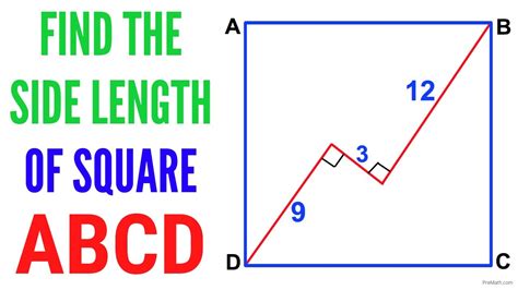 Can You Find The Side Length Of Square ABCD Step By Step Tutorial