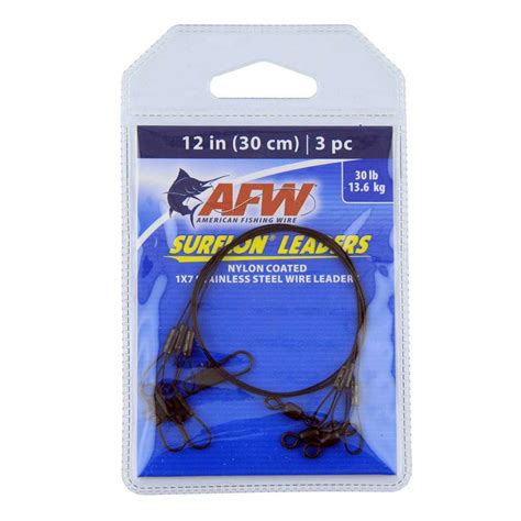 American Fishing Wire Surflon X Nylon Coated Leaders Tackledirect