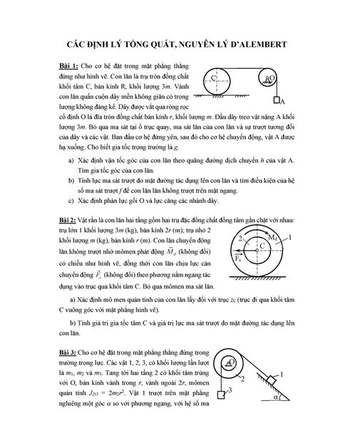 2Bai 2 DLH DLTQ Dalambe CC ĐỊNH L TỔNG QUT NGUY N L DíALEMBERT B