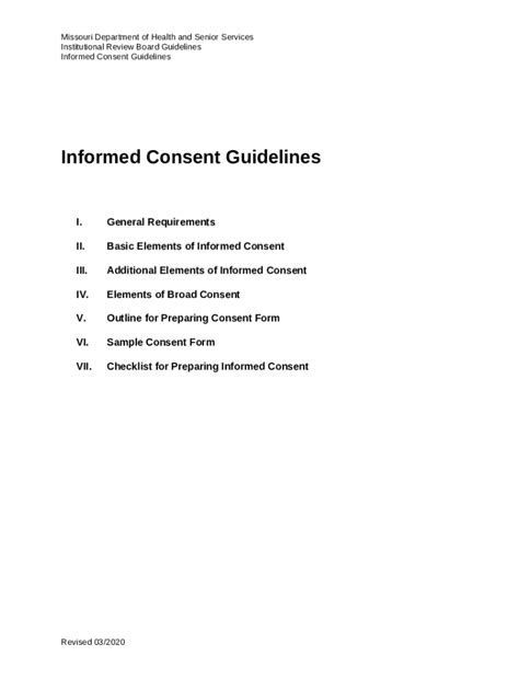 Additional Elements Of Ined Consent Health Mo Doc Doc Template