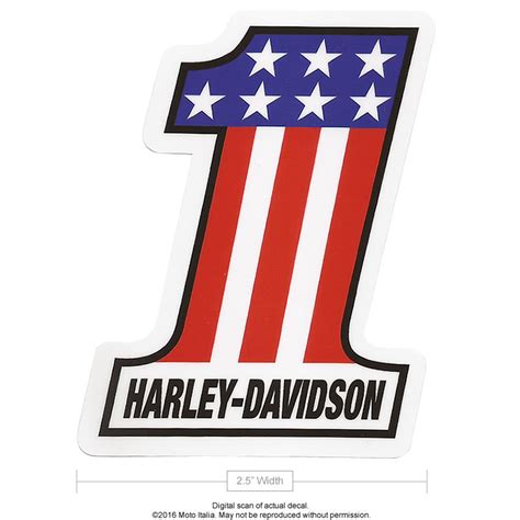 Classic Harley-Davidson Number 1 sticker - Moto Italia