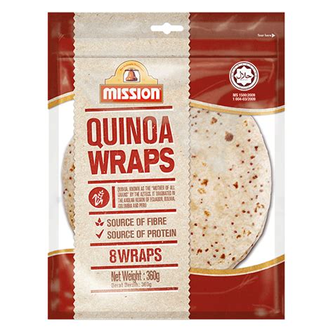 Mission Quinoa Wraps 360g X 10 Global Food Products