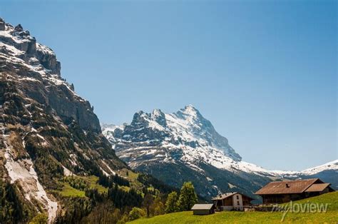 Grindelwald Eiger Eigernordwand Alpen Berner Oberland Kleine