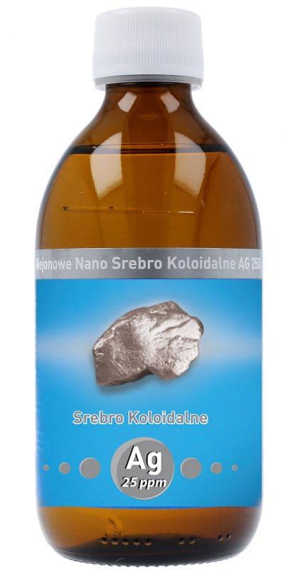 Niejonowe Nano Srebro Koloidalne Ag 25 Ppm 300 Ml Vitamarket Pl