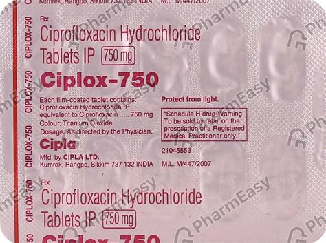 Ciplox Mg Tablet Uses Side Effects Price Dosage Pharmeasy